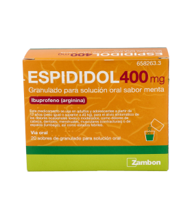 ESPIDIDOL 400 MG 20 SOBRES GRANULADO PARA SOLUCION ORAL (SABOR MENTA)