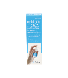 CRISTALMINA 10 MG/ML SOLUCION PARA PULVERIZACION CUTANEA 1 FRASCO 25 ML