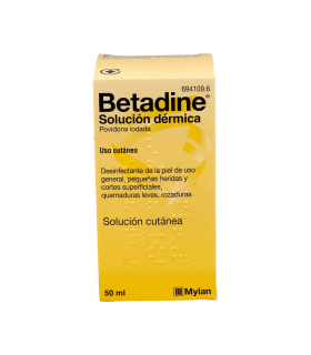 BETADINE 100 MG/ML SOLUCION CUTANEA 1 FRASCO 50 ML