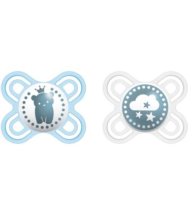 MAM CHUPETE SIL PERFECT   START 0-2M AZUL PACK DOBLE