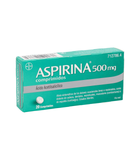 ASPIRINA 500 MG 20 COMPRIMIDOS