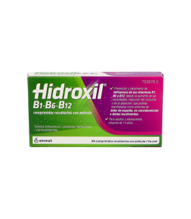 HIDROXIL B1-B6-B12 30 COMPRIMIDOS RECUBIERTOS