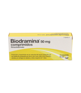 BIODRAMINA 50 MG 12 COMPRIMIDOS