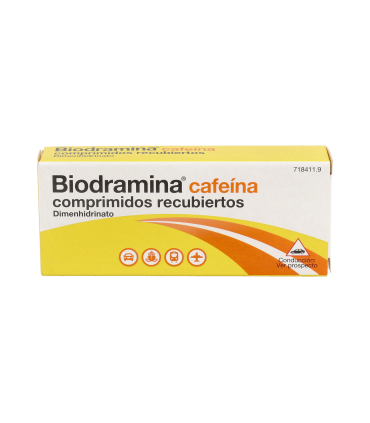 BIODRAMINA CAFEINA 4 COMPRIMIDOS RECUBIERTOS