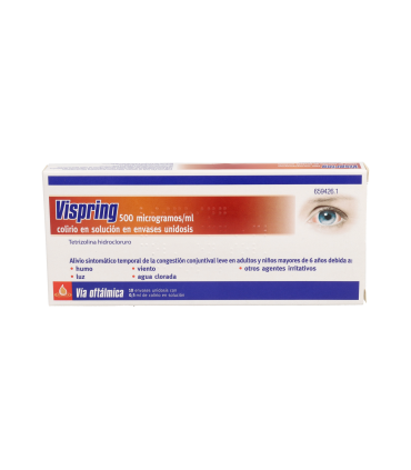 VISPRING 500 microgramos/ml COLIRIO EN SOLUCION 10 MONODOSIS 0,5 ml