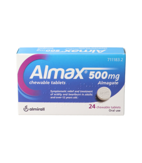 ALMAX 500 MG 24 COMPRIMIDOS MASTICABLES