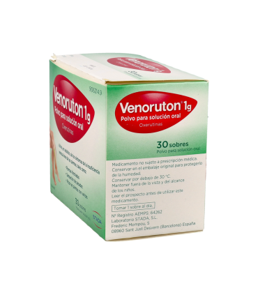 VENORUTON OXERUTINAS 1 G 30 SOBRES POLVO PARA SOLUCION ORAL