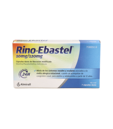 RINO-EBASTEL 10 mg/120 mg 7 CAPSULAS LIBERACION MODIFICADA