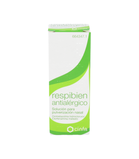 RESPIBIEN ANTIALERGICO 0,5 mg/ml + 0,5 mg/ml SOLUCION PARA PULVERIZACION NASAL 1 FRASCO 15 ml