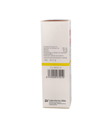 RADIO SALIL AEROSOL CUTANEO EN SOLUCION 1 ENVASE 130 ml