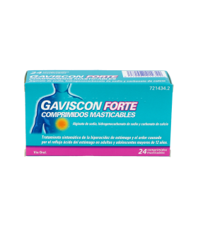 GAVISCON FORTE 24 COMPRIMIDOS MASTICABLES