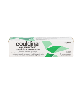 COULDINA CON IBUPROFENO 400 mg/2 mg/7,5 mg 20 COMPRIMIDOS EFERVESCENTES
