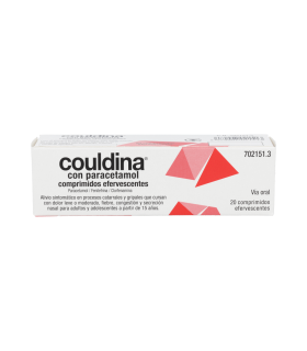COULDINA CON PARACETAMOL 650 mg/4 mg/10 mg 20 COMPRIMIDOS EFERVESCENTES