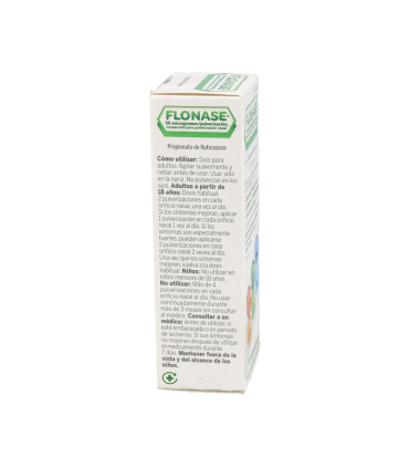 FLONASE 50 microgramos/PULVERIZACION SUSPENSION PARA PULVERIZACION NASAL 60 PULVERIZACIONES