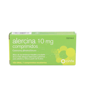 ALERCINA 10 MG 7 COMPRIMIDOS RECUBIERTOS