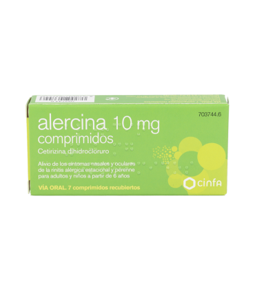 ALERCINA 10 MG 7 COMPRIMIDOS RECUBIERTOS