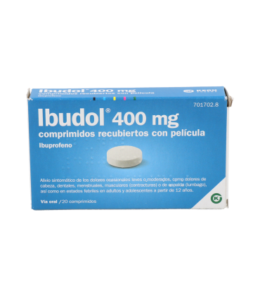 IBUDOL EFG 400 MG 20 COMPRIMIDOS RECUBIERTOS