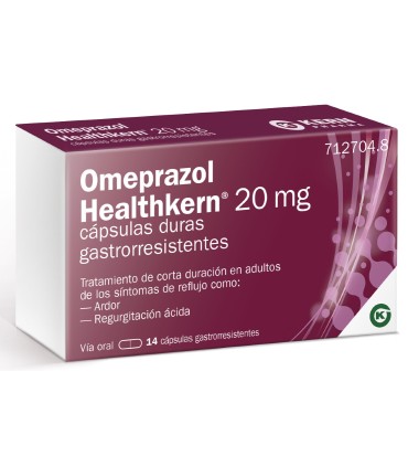 OMEPRAZOL HEALTHKERN 20 MG 14 CAPSULAS GASTRORRESISTENTES (BLISTER)