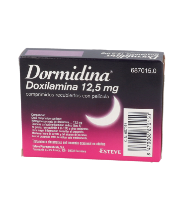 DORMIDINA 12,5 mg 14 COMPRIMIDOS RECUBIERTOS