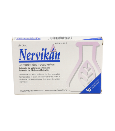 NERVIKAN 160 MG/80 MG 50 COMPRIMIDOS RECUBIERTOS