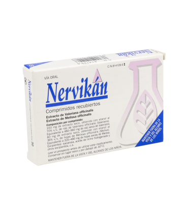NERVIKAN 160 MG/80 MG 50 COMPRIMIDOS RECUBIERTOS