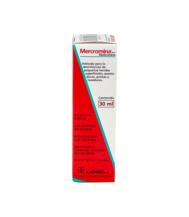 MERCROMINA FILM 20 MG/ML SOLUCION CUTANEA 1 FRASCO 30 ML