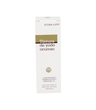 TINTURA DE YODO REIG JOFRE 20 mg/ml SOLUCION CUTANEA 1 FRASCO 40 ml