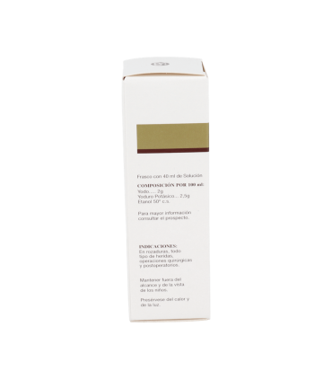 TINTURA DE YODO REIG JOFRE 20 mg/ml SOLUCION CUTANEA 1 FRASCO 40 ml