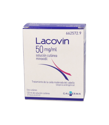 LACOVIN 50 MG/ML SOLUCION CUTANEA 2 FRASCOS 60 ML