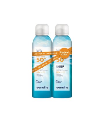 SENSILIS SOLAR BODY SPRAY INVISIBLE 50+ 200ML X 2 DUPLO