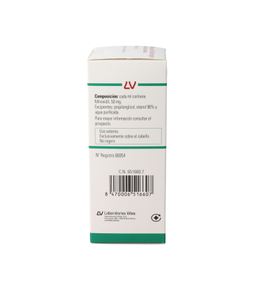MINOXIDIL VIÑAS 50 MG/ML SOLUCION CUTANEA 1 FRASCO 60 ML