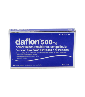DAFLON 500 MG 30 COMPRIMIDOS RECUBIERTOS