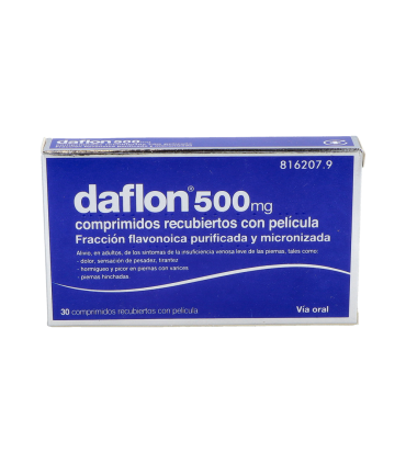 DAFLON 500 MG 30 COMPRIMIDOS RECUBIERTOS