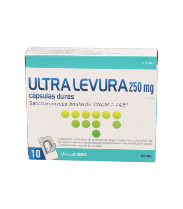 ULTRA-LEVURA 250 MG 10 CAPSULAS (BLISTER)