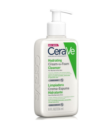 CERAVE LIMPIADOR CREMA HIDRATANTE ESPUMOSA 236 ML