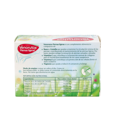 VENORUTOX PIERNAS LIGERAS 20 SOBRES