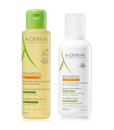 A-DERMA EXOMEGA CONTROL ACEITE 500ML+ CREMA 400ML PACK