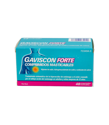 GAVISCON FORTE 48 COMPRIMIDOS MASTICABLES