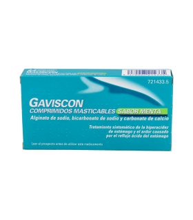 GAVISCON 32 COMPRIMIDOS MASTICABLES (SABOR MENTA)