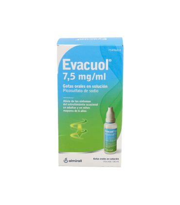 EVACUOL 7,5 mg/ml GOTAS ORALES EN SOLUCION 1 FRASCO 30 ml