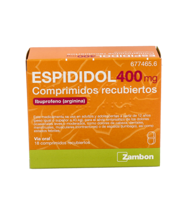 ESPIDIDOL 400 MG 18 COMPRIMIDOS RECUBIERTOS