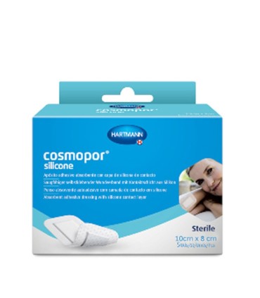 COSMOPOR SILICONE APOSITO ESTERIL 5 UNIDADES 10 CM X 8 CM