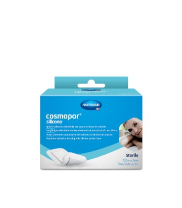 COSMOPOR SILICONE APOSITO ESTERIL 5 UNIDADES 7,2 CM X 5 CM