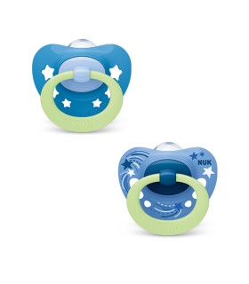 NUK CHUPETE SILICONA SIGNATURE NIGHT 06-18M 2U