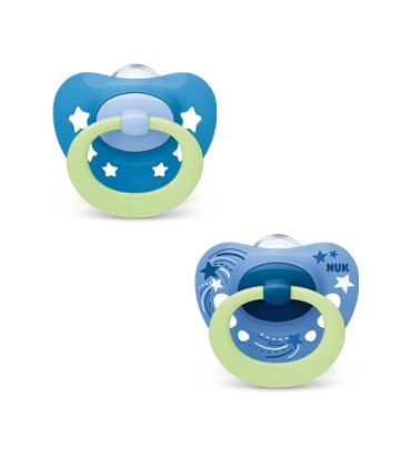 NUK CHUPETE SILICONA SIGNATURE NIGHT 18-36M 2U