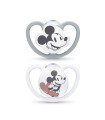 NUK CHUPETE SILICONA SPACE MICKEY 0-6M 2U NIÑO