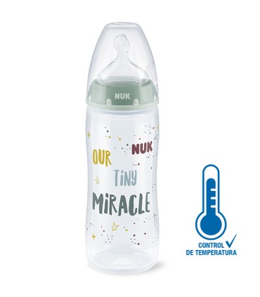 NUK BIBERON SILICONA 6-18M 360ML FAMILY LOVE