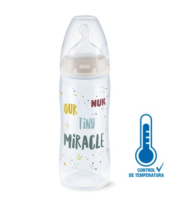 NUK BIBERON SILICONA 6-18M 360ML FAMILY LOVE