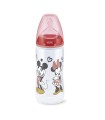 NUK BIBERON SILICONA FLOW CONTROL MICKEY 6-18M 300ML 1U NIÑA