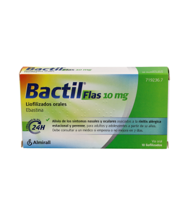 BACTIL FLAS 10 mg 10 LIOFILIZADOS ORALES